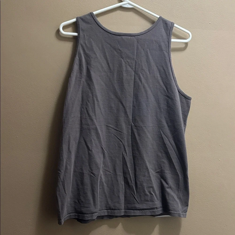 Gildan Charcoal Tank Top with Tractor Design - Picture 3 of 3